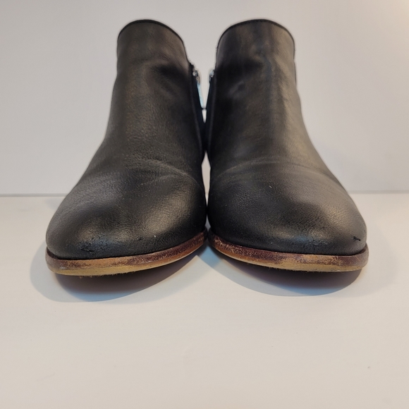 Sam Edelman Petty | Black Leather Ankle Booties - Picture 7 of 14